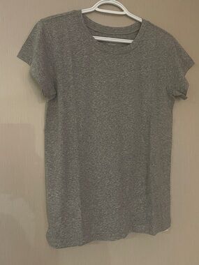 Madewell NWT small Heather Gray Crewneck T-Shirt cotton poly viscose blend